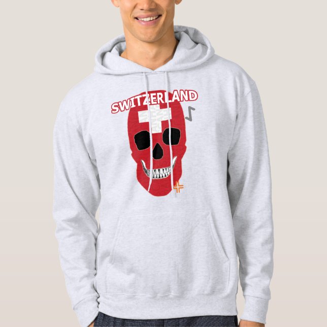 HANDSKULL Schweiz Hooded Sweatshirt B2 (Vorderseite)