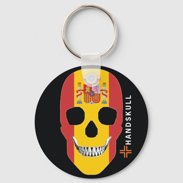 HANDSKULL Spanien, glücklicher Schädel, spanische  Schlüsselanhänger (Vorderseite)