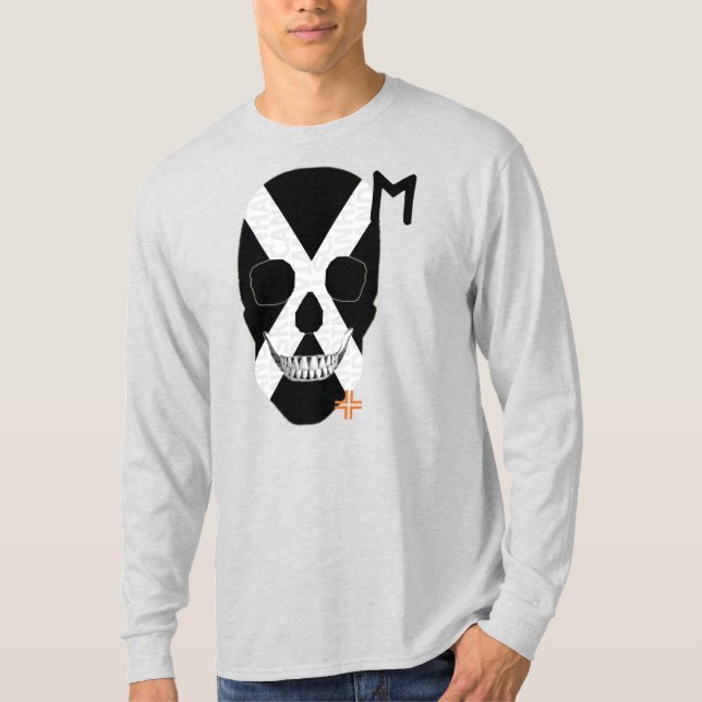 HANDSKULL-Stamm Langschläfer T - Shirt B2 (Vorderseite)
