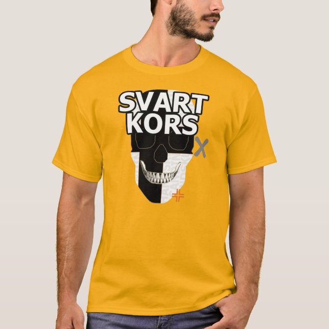 HANDSKULL Svart Kors T - Shirt B2 (Vorderseite)