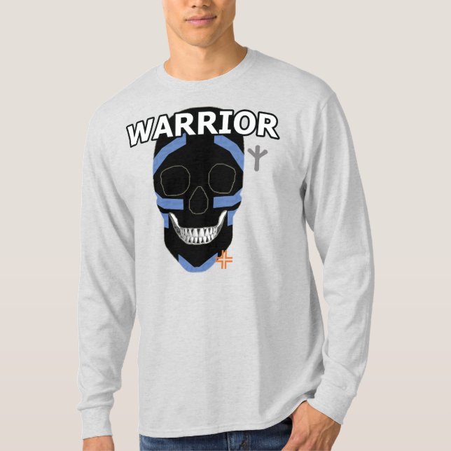 HANDSKULL Warrior Long Sleeve T - Shirt B2 (Vorderseite)