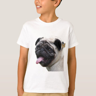 Handsom, weißes Mops Foto-Zubehör, Namen hinzufüge T-Shirt