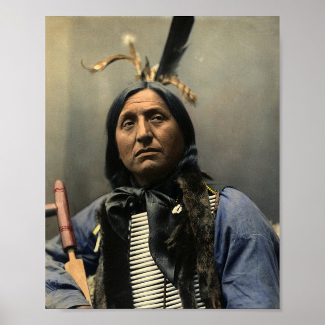 HANDSOME AMERIKANISCHE UREINWOHNER POSTER (Vorne)