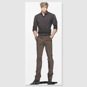 Handsome Blond Ikemen Anime Magnetkarte