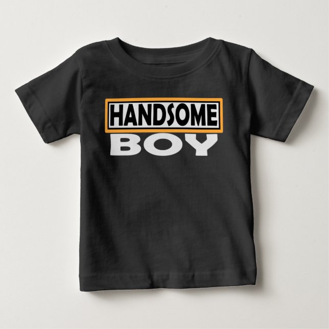 HANDSOME BOY BABY T-SHIRT (Vorderseite)