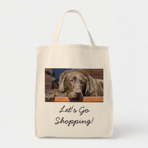 Handsome Chocolate Labrador Retriever Tragetasche
