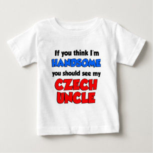 Handsome Czech Uncle Baby T-shirt