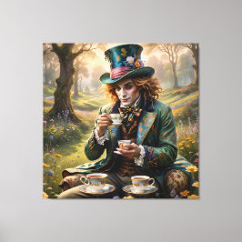 Handsome Hatter ai art Stretched Canvas Print Leinwanddruck