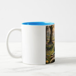 Handsome Hatter ai art Zweifarbige Tasse