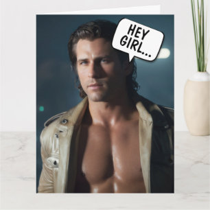 HANDSOME HUNK FUNNY GREETING CARD FÜR SIE KARTE