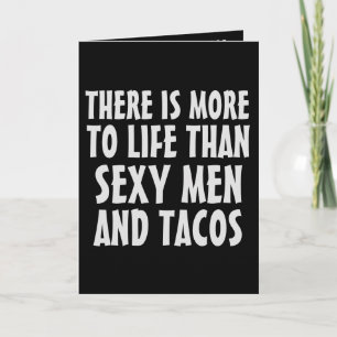 HANDSOME HUNK TACO BIRTHDAY FUNNY CARD FOR FRIEND KARTE