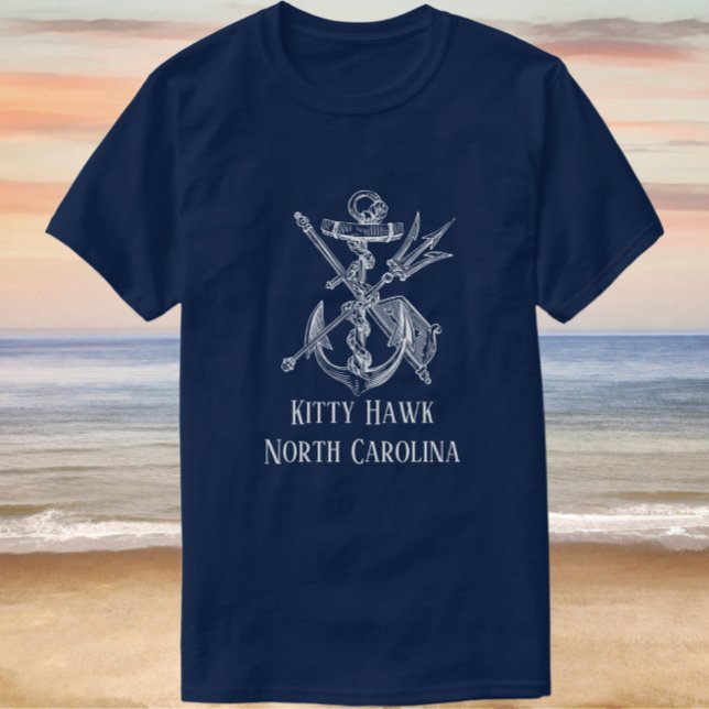 Handsome Kitty Hawk North Carolina Anchor T-Shirt (Von Creator hochgeladen)