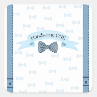 Handsome One First Birthday Stickers