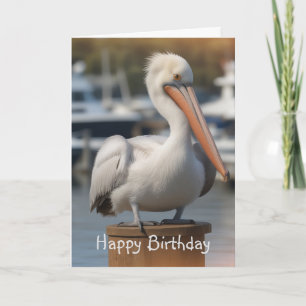 Handsome Pelican Birthday Card Karte