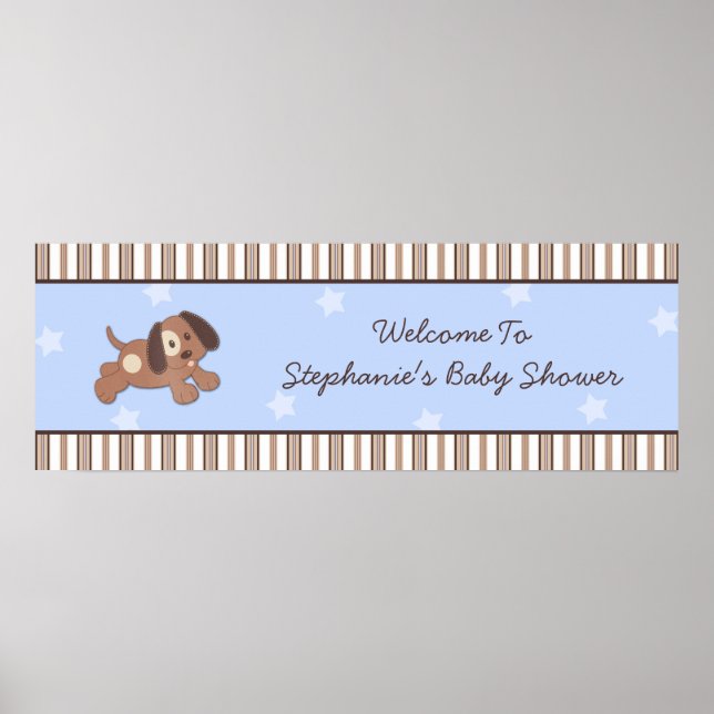 Handsome Puppy Baby Shooting Banner Poster (Vorne)