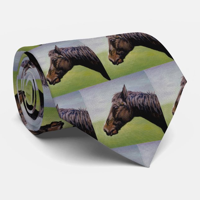 Handsome Quarter Horse Bailey Neck Tie Krawatte (Gerollt)