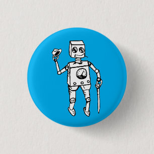 Handsome Robot von Fred Wilder auf Blue Button