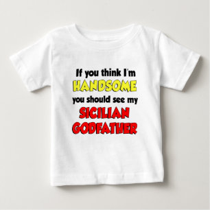 Handsome Sicilian GodVater Baby T-shirt