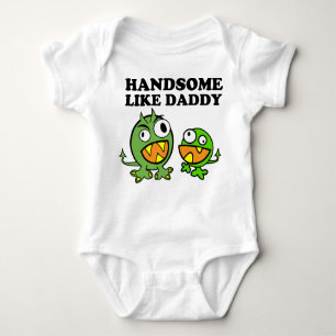 Handsome wie Daddy T-Shirt Baby Strampler