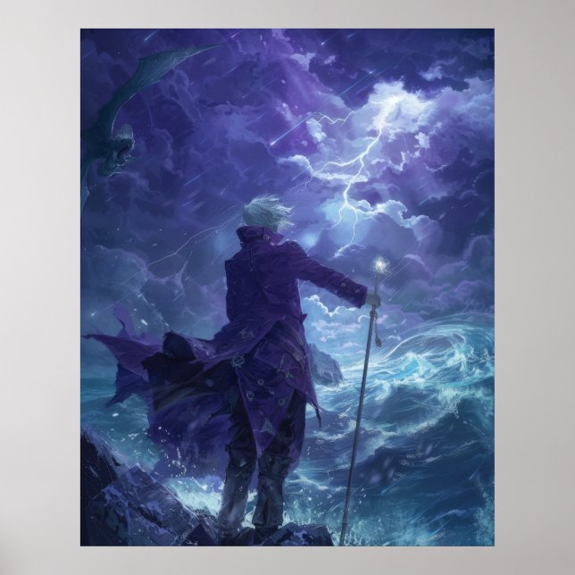 Handsome Young Man Portrait Poster (Vorne)