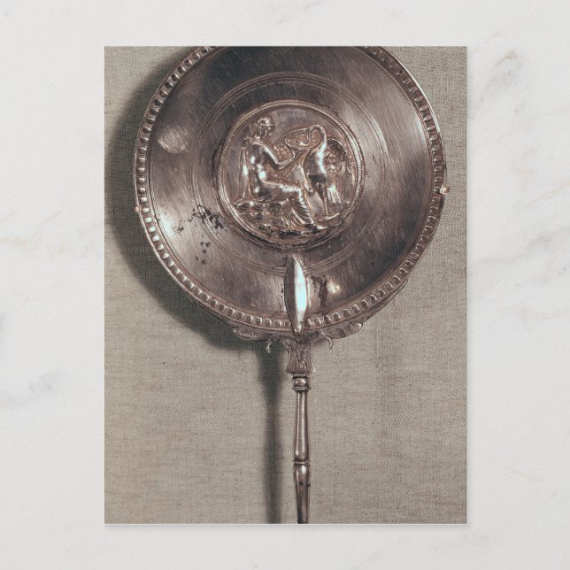 Handspiegel mit Leda und Schwan Postkarte (Vorderseite)