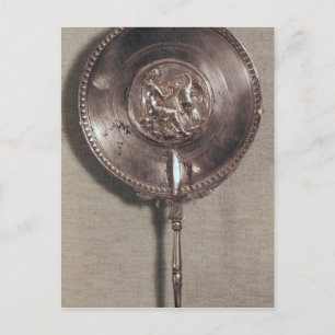 Handspiegel mit Leda und Schwan Postkarte