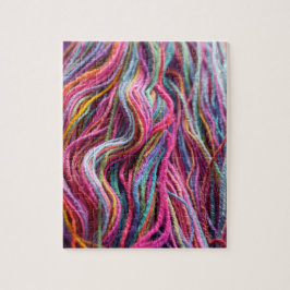 Handspun Garne Knittern Pink Magenta Puzzle