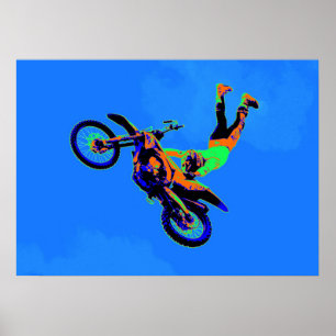 Handständer - Freestyle Motocross Stunt Poster