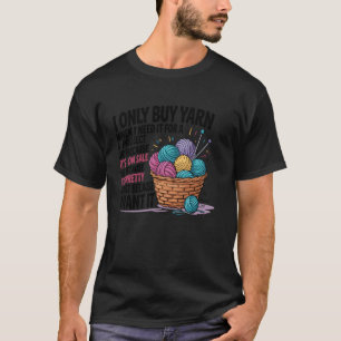 Handstrickgarn Häkeln Leben Lustig Stricken Nee T-Shirt