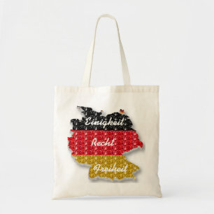 Handtasche Deutsche Flagge Einigkeit Recht Freihei Tragetasche
