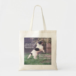 Handtasche Hund Pferd Gedicht Von Ladee Basset Tragetasche