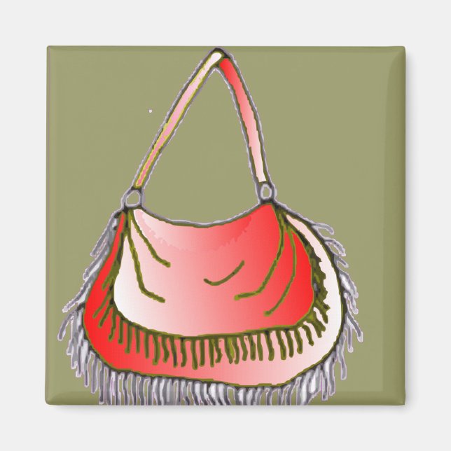 Handtasche mit Fringe Magnet (Vorne)