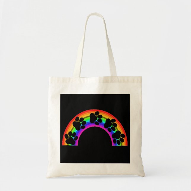 Handtaschen auf einem Regenbogen Tragetasche (Vorne)
