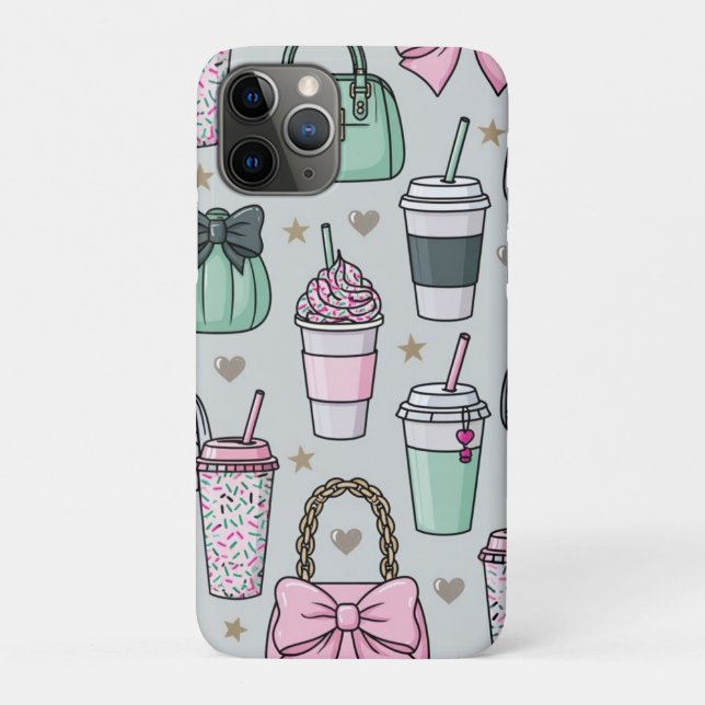 Handtaschen & Lattes Case-Mate iPhone Hülle (Rückseite)