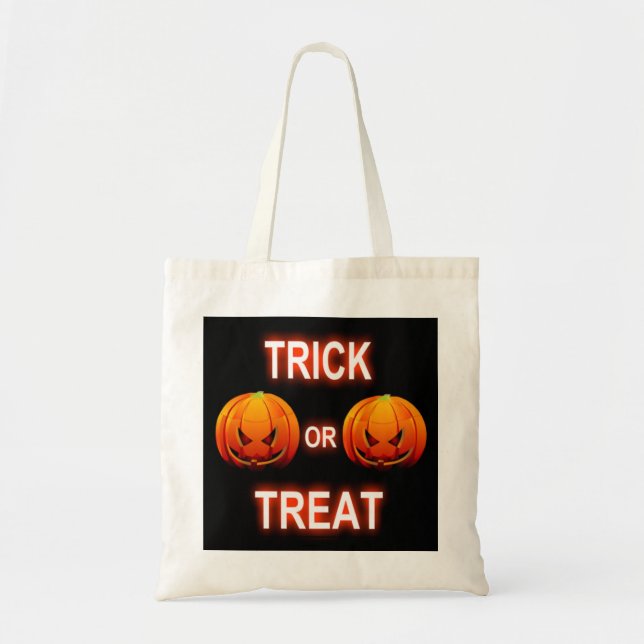 Handtaschen Trick oder Treat Pumpkins Tragetasche (Vorne)