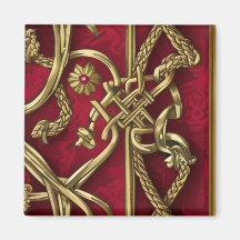 Handtuch aus rotem und goldhaltigem mittelalterlic