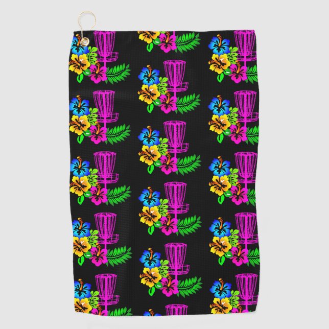 Handtuch aus schwarzem Hibiskus (Vorderseite)