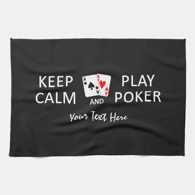Handtuch behalt CALM & PLAY POKER (Horizontal)