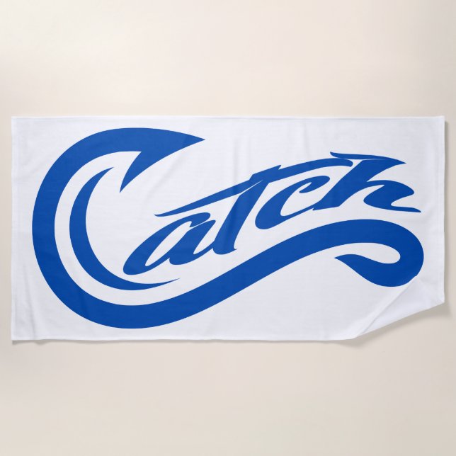 Handtuch. Fang. Alles. Überall. Strandtuch (Vorderseite)