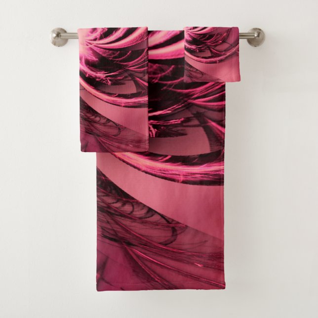 Handtuch Fraktal Lila geweiht Badhandtuch Set (Insitu)