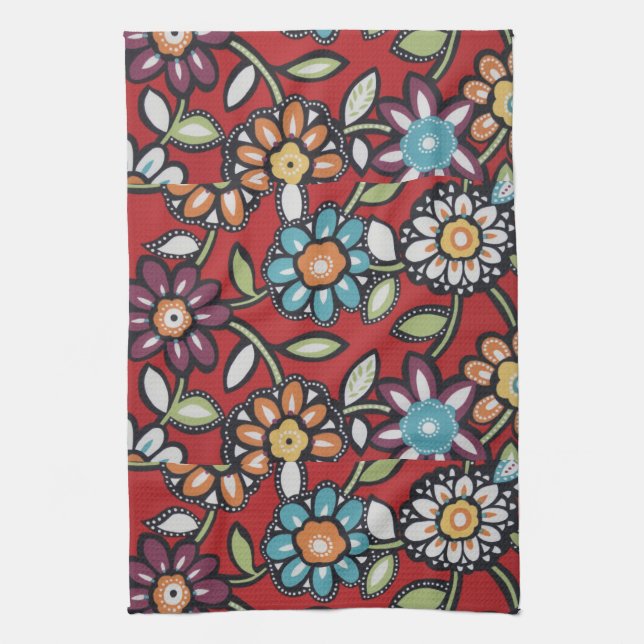 Handtuch für 70 Blume Power (Vertikal)