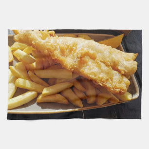 Handtuch für Fisch und Chips