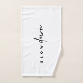 Handtuch für Gymnastik - Langsam!