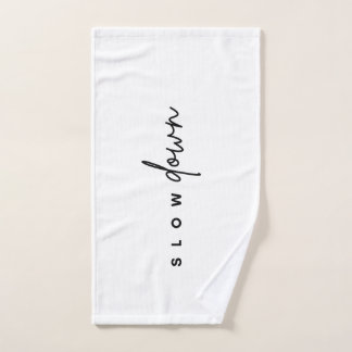 Handtuch für Gymnastik - Langsam!