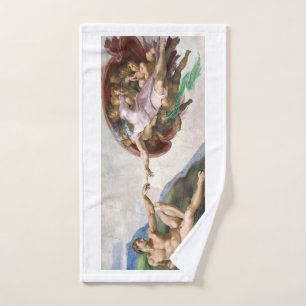 Handtuch: MICHELANGELO: DIE SCHAFFUNG VON ADAM Handtuch