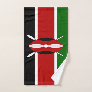 Handtuch mit der Flagge Kenias