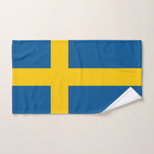 Handtuch mit der Flagge Schwedens
