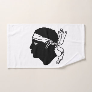 Handtuch mit der Flagge von Korsika, Frankreich