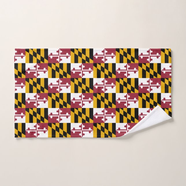 Handtuch mit der Flagge von Maryland Staat, USA (Handtuch)