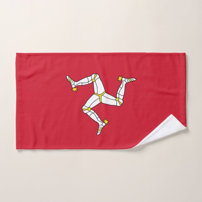 Handtuch mit der Isle of Man Flag, Vereinigtes Kön (Handtuch)